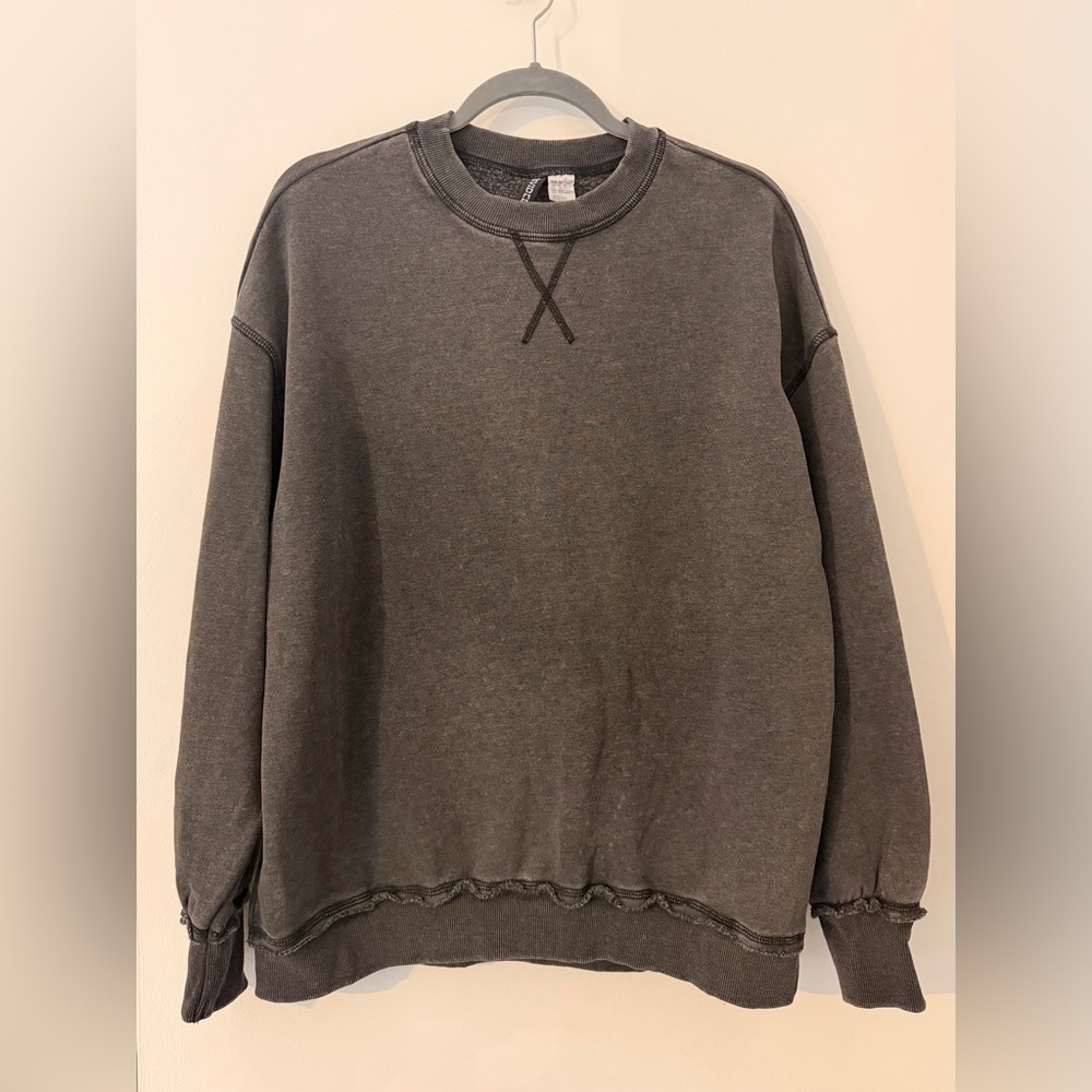 H&M Charcoal Oversized Sweatshirt